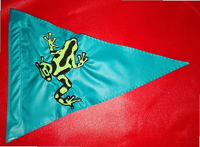 12"x 18" Triangle Tree Frog Safety flag for recumbent trike UTV ATV JEEP bicycle