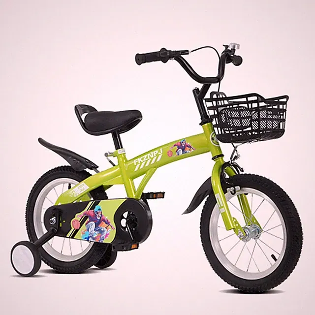 18 in Sporty Kids Bike w/training Wheels & Stand Adjustable Saddle,fit Aged 5-10