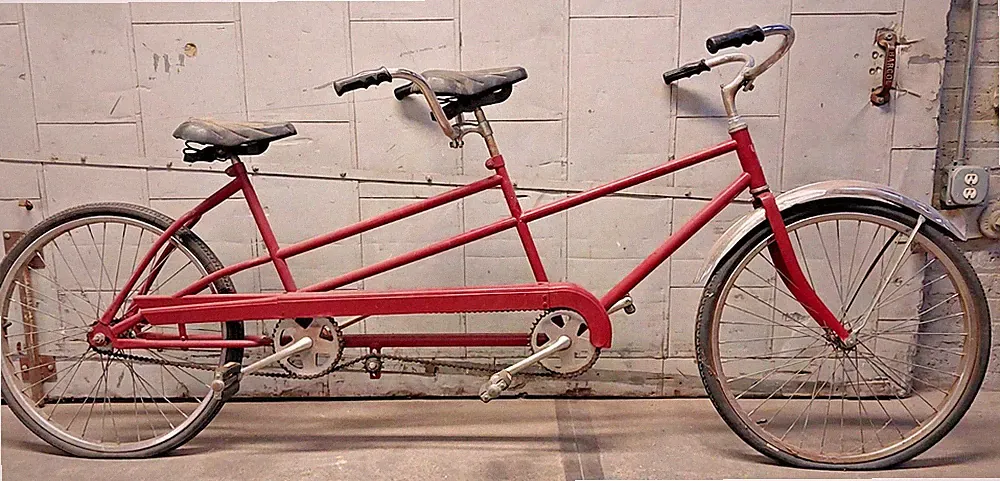 1960 Columbia 500 Tandem Cruiser Bike Large 18" Standover Steel Single Speed SS!