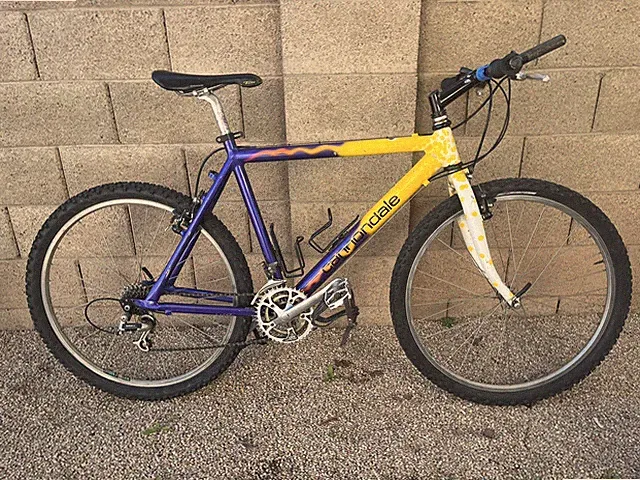 1992 Cannondale M2000 MTB ~ 18 Frame Suntour XC Original Paint Purple yellow