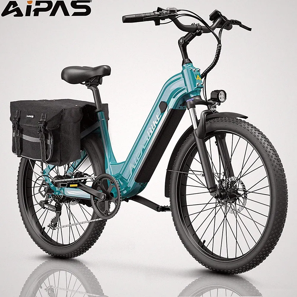 48V 18Ah 24'' Electric Bike Fat Tires ebike 28mph E-Mountain bike Adults Bicycle
