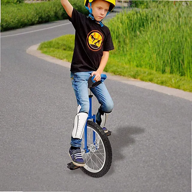 Adjustable Exercise Unicycle Outdoor Unicycle Wheel Bike 65-75kg/143.3-165.35lbs
