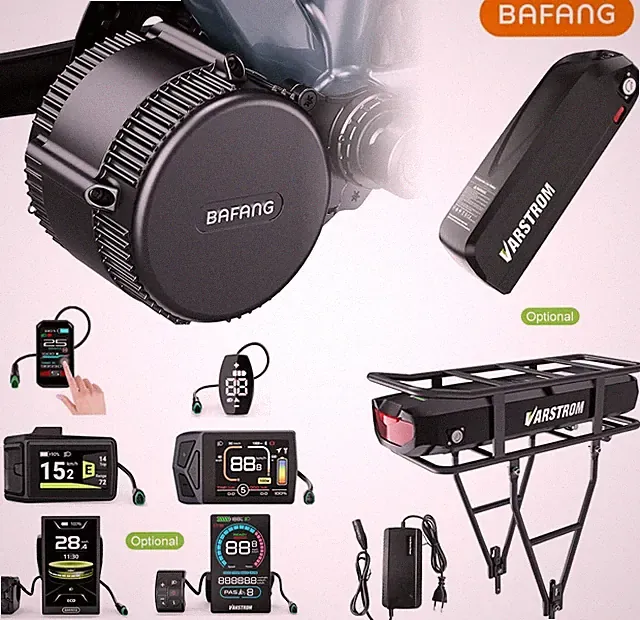 BAFANG BBS02B 48V 750W 68-100mm Mid Drive Motor DIY Ebike Conversion Kit USA