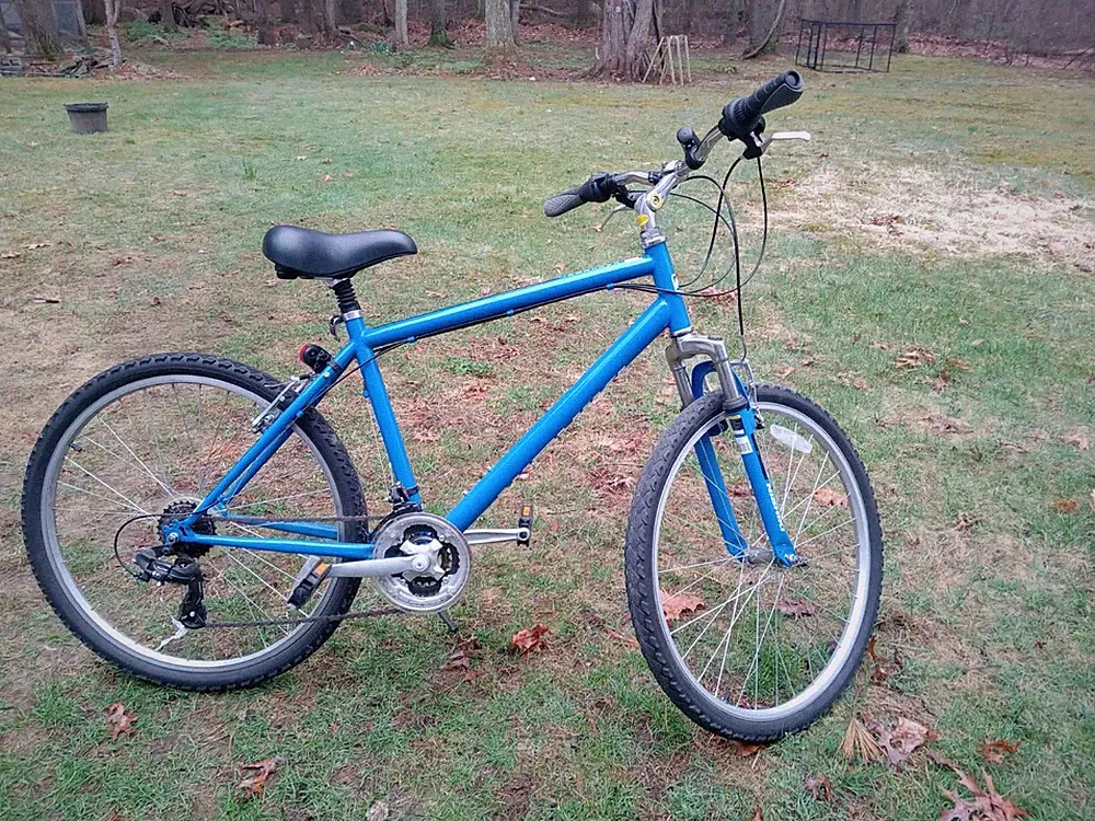 Blue Nishiki Tamarack Comfort Bike 18’ with kickstand