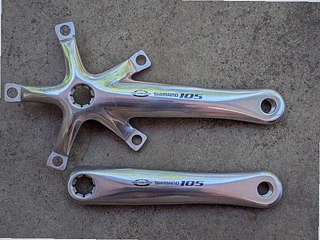 FC-5505 Shimano 105 Triple Road Bike Bicycle Nice Crankset 165 mm No Rings 18