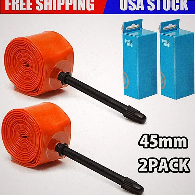 Local in USA 2PCS Ultralight Bicycle TPU Inner Tube 700C 18/32C Road Bike 45mm