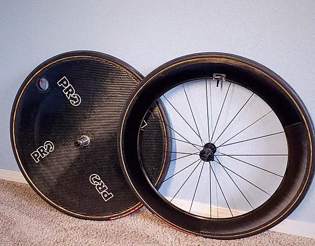 PRO / Reynolds Carbon Tubular Wheelset 10Sp Shimano Sram Rim Brake Triathlon TT