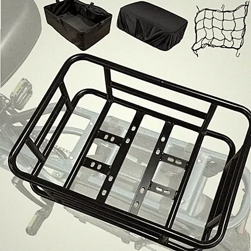 Rear Cargo Rack for E-Bikes – Universal Bicycle Rack with Cargo 18"x12.6"x5.9"