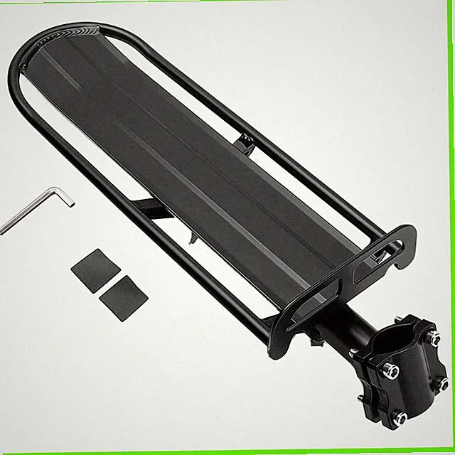 Retractable Aluminum Cargo Rack for Bicycles - 22 lbs Capacity, Easy Install