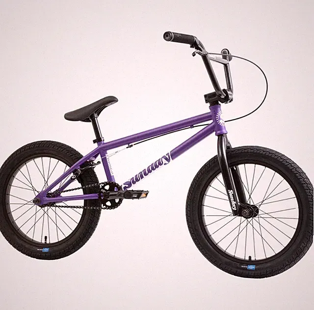 SUNDAY BMX PRIMER 18" BICYCLE MATTE GRAPE SODA (For riders between 4'5"-4'11")