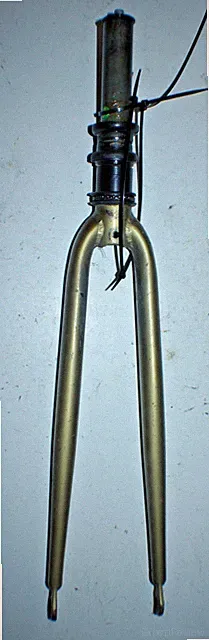 Touring Road Bike Fork 700c 11/8" Threadless 175mm Gold Hybrid Fast USA Shipper!