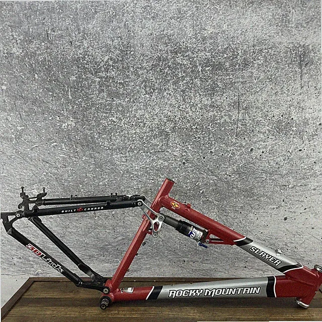 Vintage Rocky Mountain Slayer Bike Frame 18" Medium 3D Suspension 90s MTB Fox